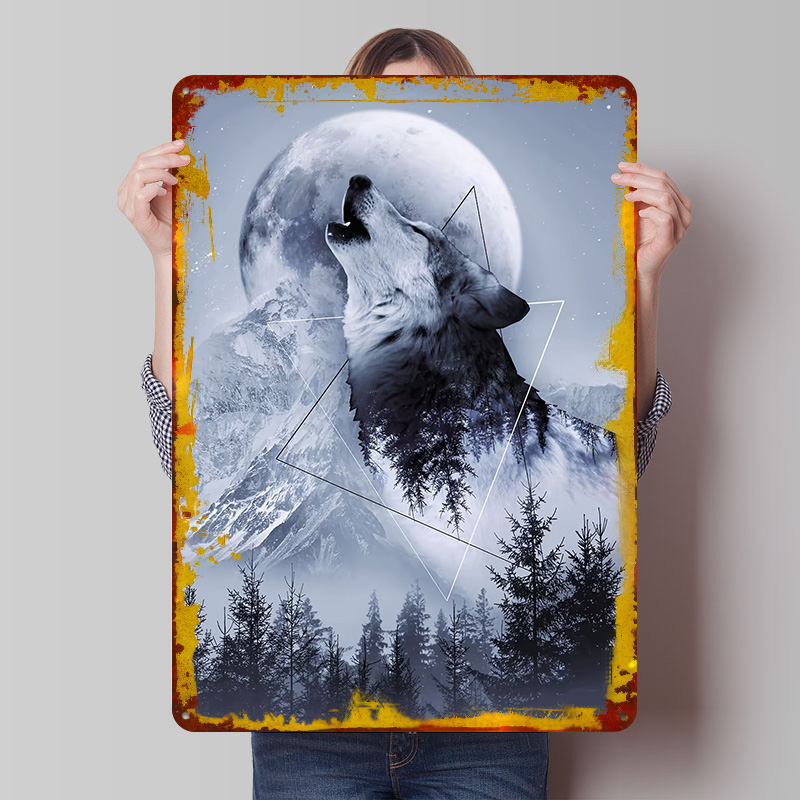 Desk Setup Poster - Affiche en métal 'Crie avec le