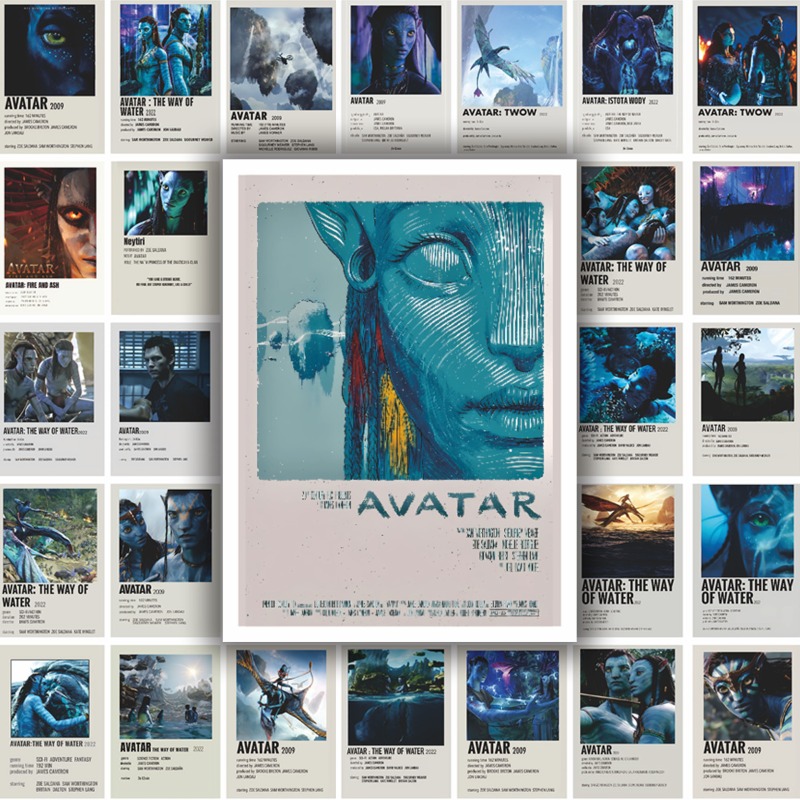 Desk Setup Poster - 50 autocollants créatifs Avatar pour affiches