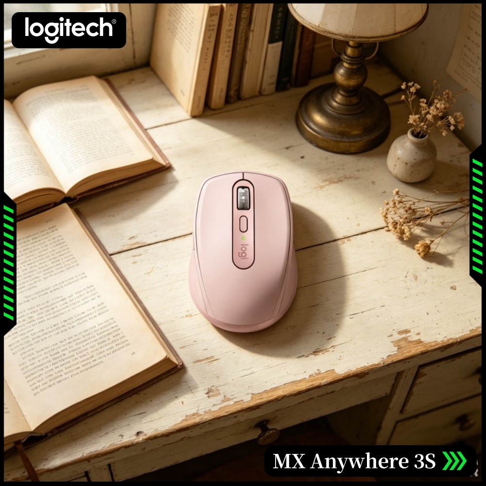 Desk Setup Dorm - Souris Premium MX Anywhere 3S -