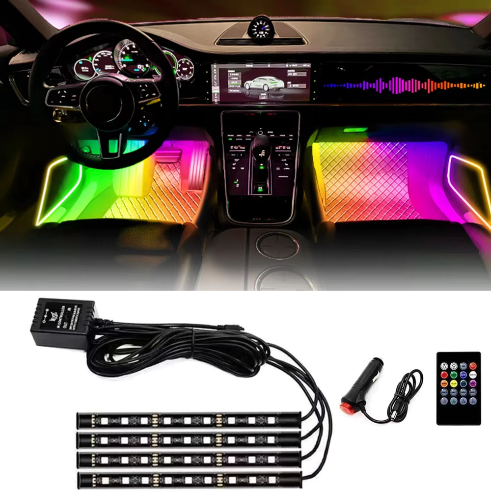 Ambient Light Bar Usb - 48/36 LED RGB voiture pied lumière