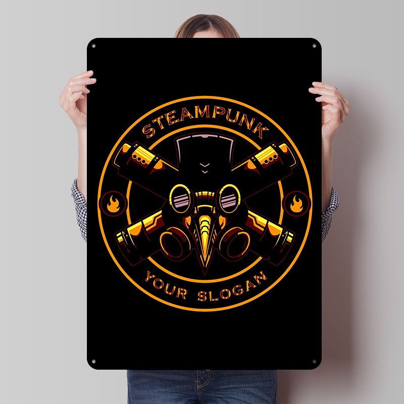 Desk Setup Poster - Affiches en fer blanc Vape, Art