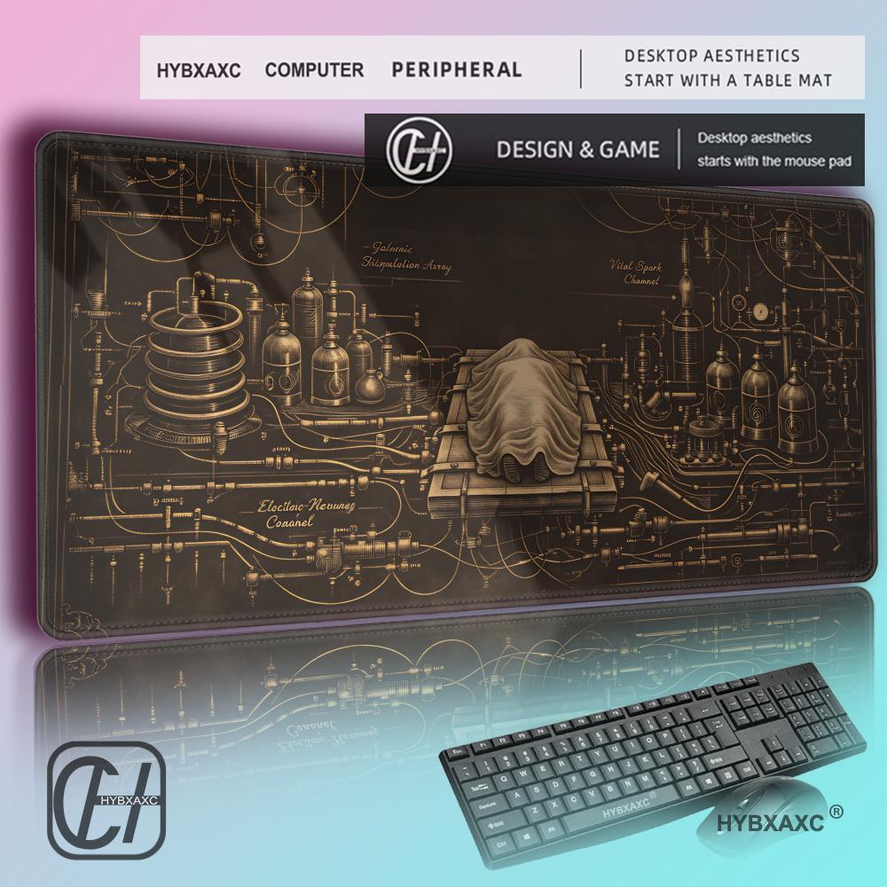 Desk Setup Aesthetic - Tapis de bureau HYBXAXC Frankenstein, tapis