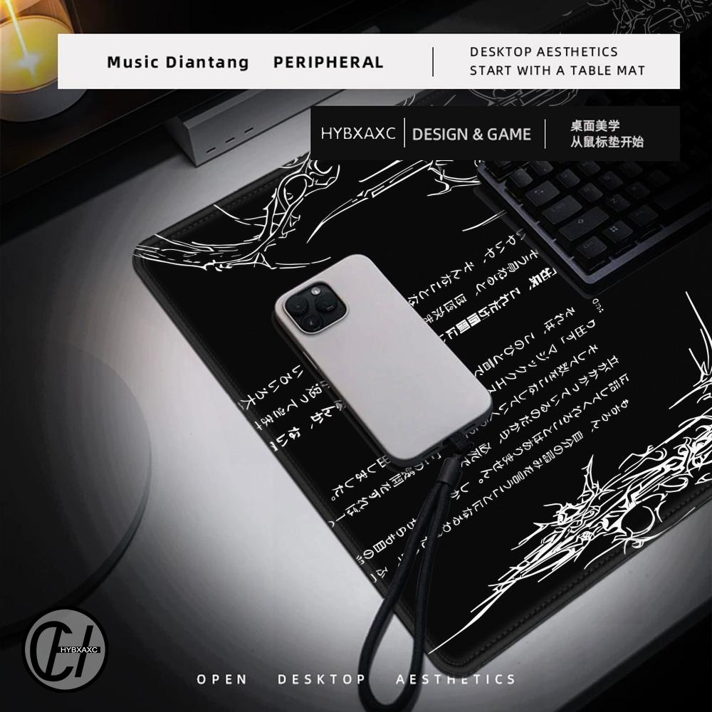 Tapis de bureau noir et blanc  - Desk Setup Aesthetic avis et prix
