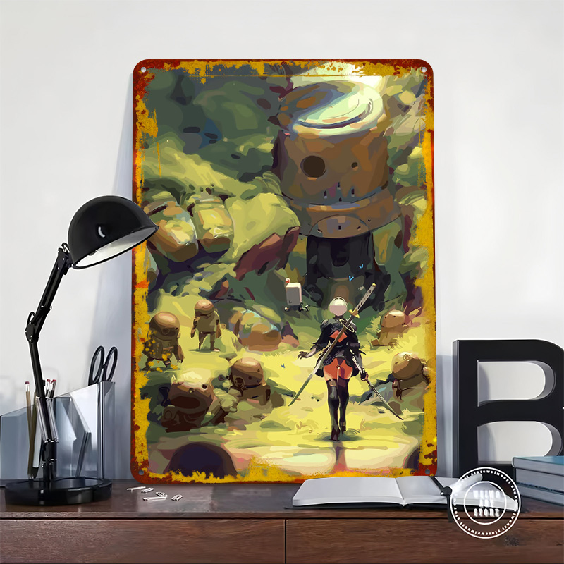 Nier Automata : Affiche métall - Desk Setup Poster avis et prix