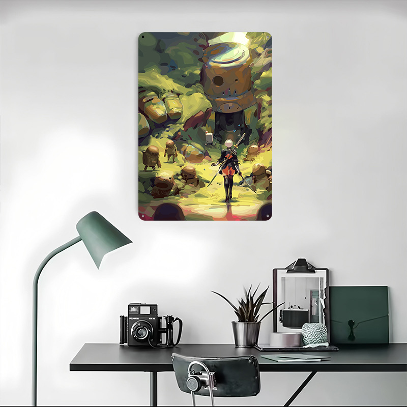Nier Automata : Affiche métall - Desk Setup Poster avis et prix