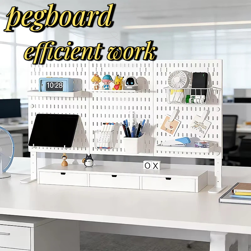 Panneau perforé de bureau en P - Desk Setup Table avis et prix