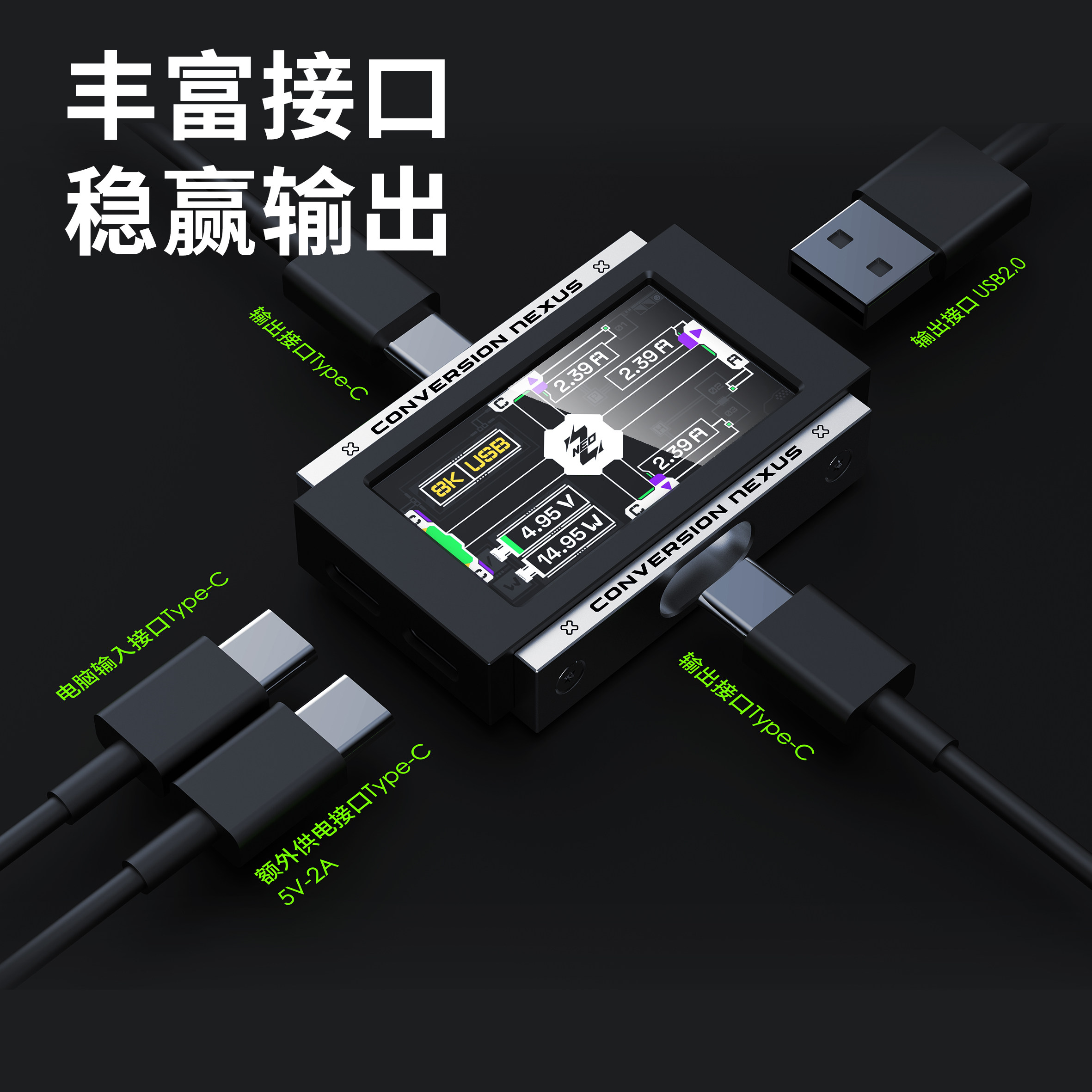 Hub USB Gaming 2 entrées 3 sor - Desk Setup For 2 Laptops avis et prix