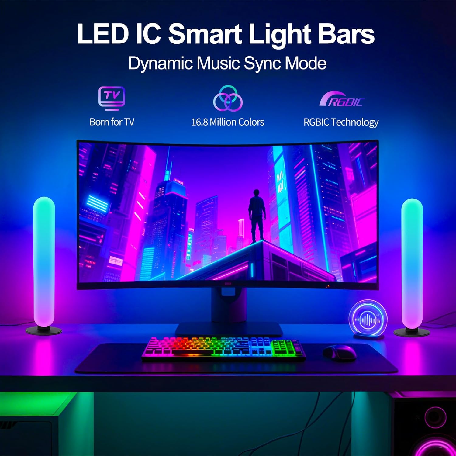 Barre lumineuse LED RGB en pla - Ambient Light Bar Usb avis et prix