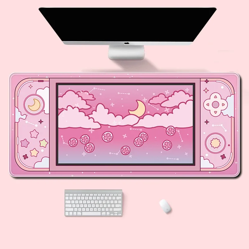 Grand tapis de bureau lune et  - Desk Setup Aesthetic avis et prix