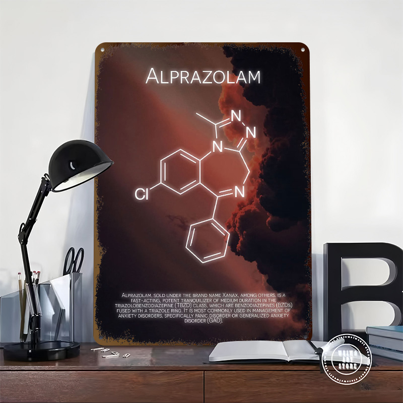 Affiches en fer blanc de moléc - Desk Setup Poster avis et prix