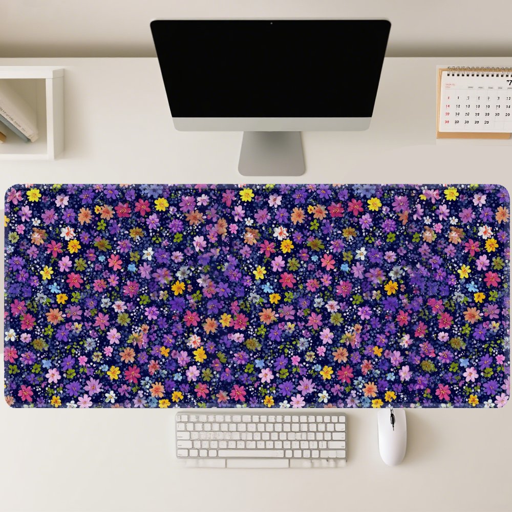 Tapis de bureau à motif floral - Desk Setup Aesthetic avis et prix