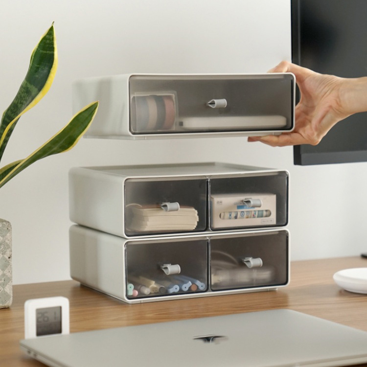 Boîte de rangement en plastiqu - Desk Drawer Unit avis et prix