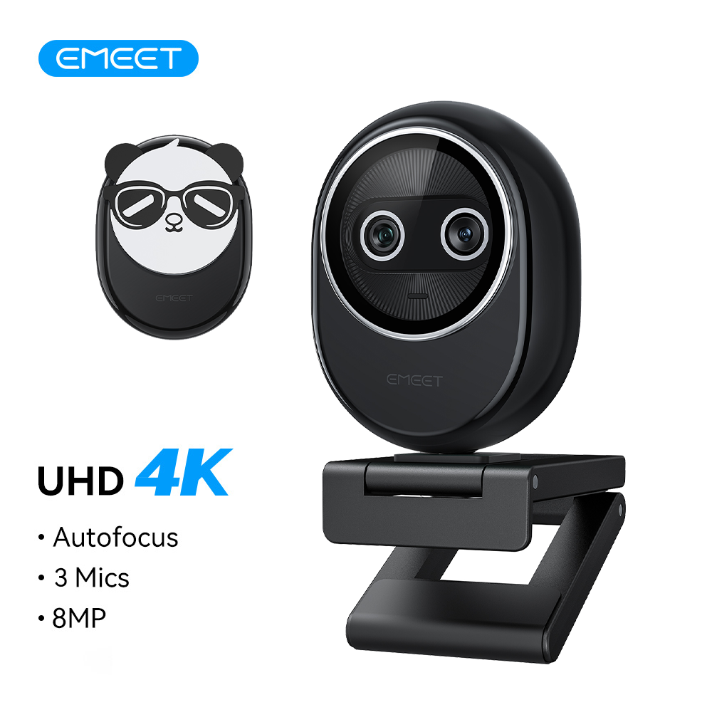 Webcam 4K EMEET à double camér - Desk Setup Ai avis et prix