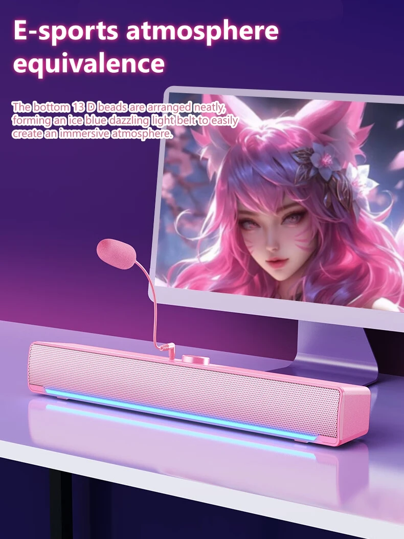 Barre de son gaming SADA V-196 - Ambient Light Bar Usb avis et prix