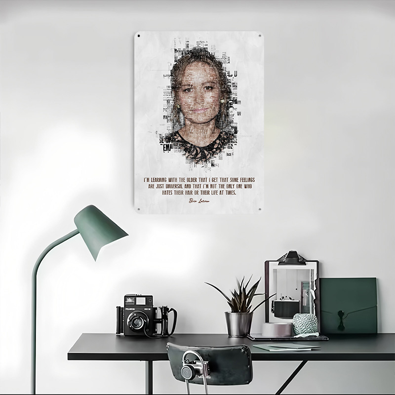 Affiche en métal avec citation - Desk Setup Poster avis et prix